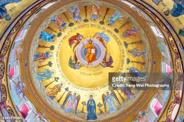 cathedral of the resurrection of christ, podgorica, montenegro - resurrection religion stock pictures, royalty-free photos & images