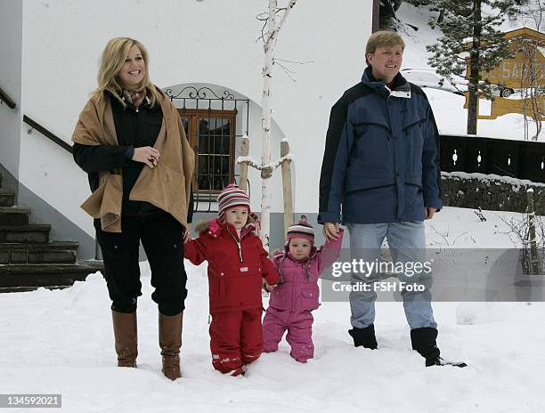 Princess Amalia, Prince Willem Alexander, Princess Maxima and Princess Alexia