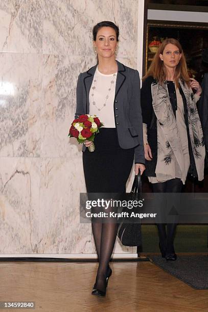 Princess Marie Of Denmark attends the ErhvervsKvinders Landskonference 2011 at Hotel des Nordens on April 9, 2011 in Harrislee, Germany.