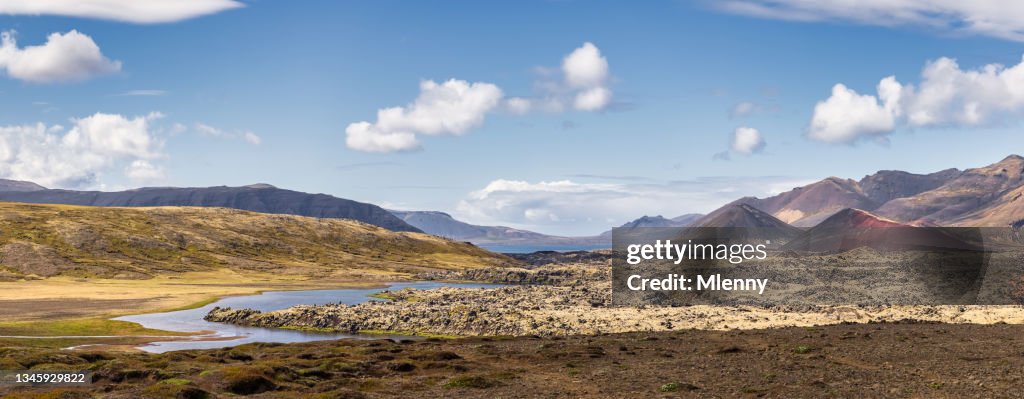 Selvallavatn Lake Snaefellsnes Volcanic Landscape Panorama Iceland Snæfellsnes