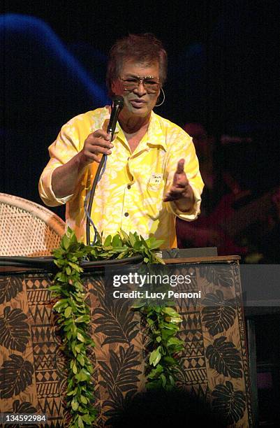 Don Ho during Don Ho and Daughter Hoku at Hawaii Theater Gala - April 25, 2004 at Hawaii Theater in Honolulu, Hawaii, United States.