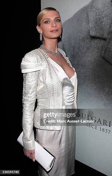 Sarah Marshall attends the Exhibition Launch for Bulgari 125th Anniversary Celebration at Grand Palais on December 9, 2010 in Paris, France.