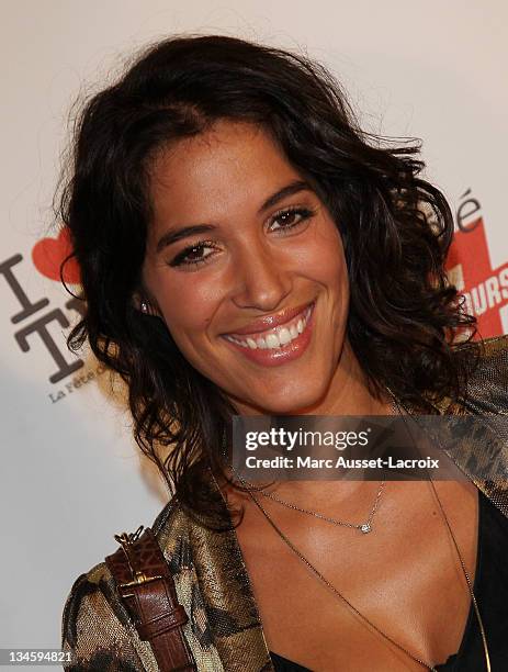 Laurie Cholewa attends the 1st edition of 'La Fete de la Tele' at Le Showcase on June 15, 2010 in Paris, France