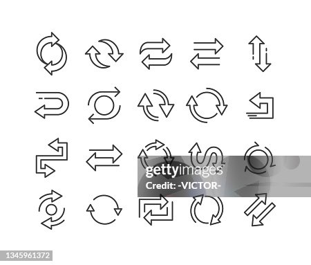 Reverse and Exchange Icons - Classic Line Series Reverse and Exchange Icons - Classic Line Series