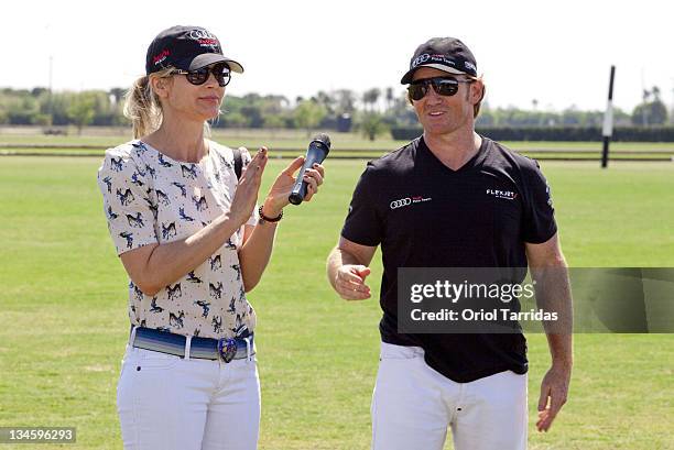 Anja Kaehny and Marc Ganzi attend the Audi Best Buddies Polo Experience at Grand Champions Polo Club on March 19, 2011 in Wellington, Florida.