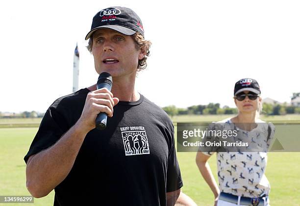 Anthony Kennedy Shriver and Anja Kaehny attend the Audi Best Buddies Polo Experience at Grand Champions Polo Club on March 19, 2011 in Wellington,...