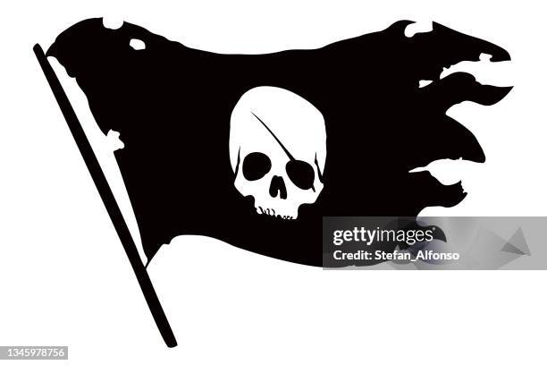 pirate flag - rip vector stock illustrations