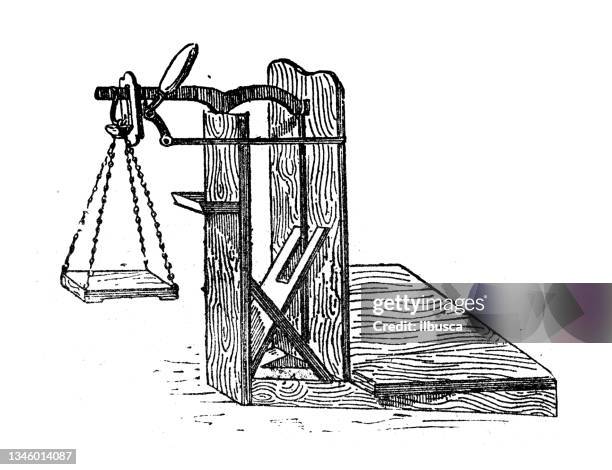 antique illustration: rocker - draw bridge stock illustrations