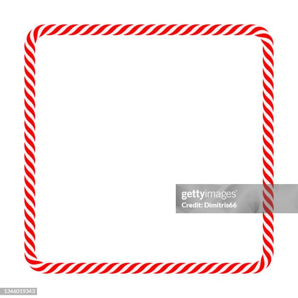 candy cane frame - peppermint isolated stock illustrations