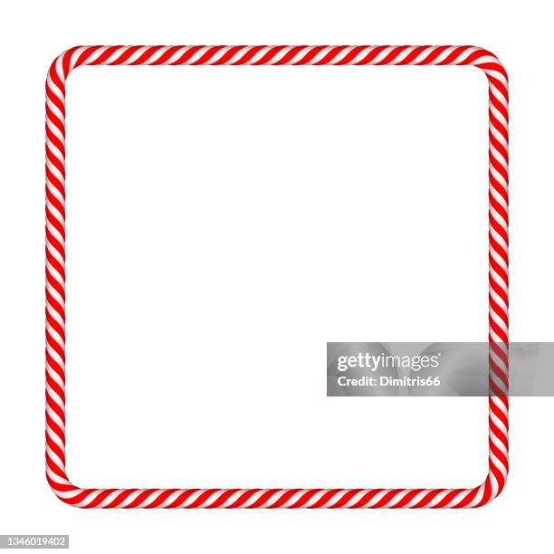 candy cane frame - christmas peppermint stock illustrations