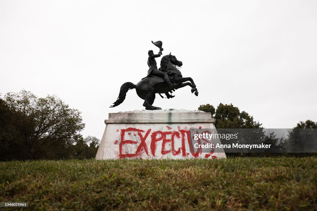 Environmental Activists March To White House On Indigenous Peoples' Day