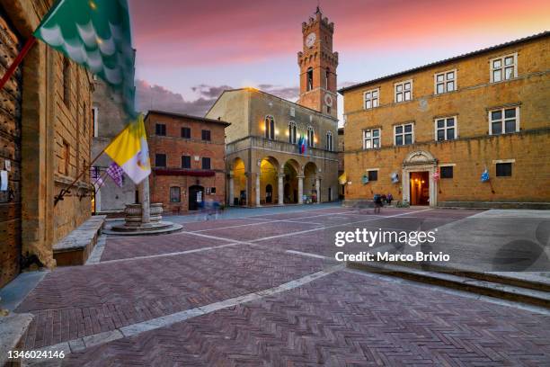 pienza val d'orcia tuscany italy - marco brivio stock pictures, royalty-free photos & images