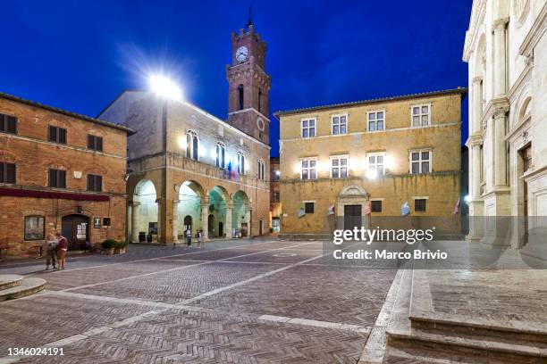 pienza val d'orcia tuscany italy - marco brivio stock pictures, royalty-free photos & images