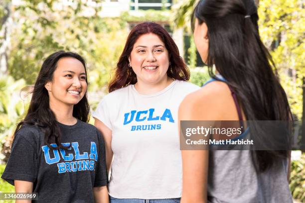 In this photo illustration, students at the UCLA campus, June 2021, in Los Angeles, California.