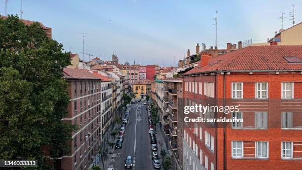 madrid city streets of europe and spain - hispanic day stock pictures, royalty-free photos & images