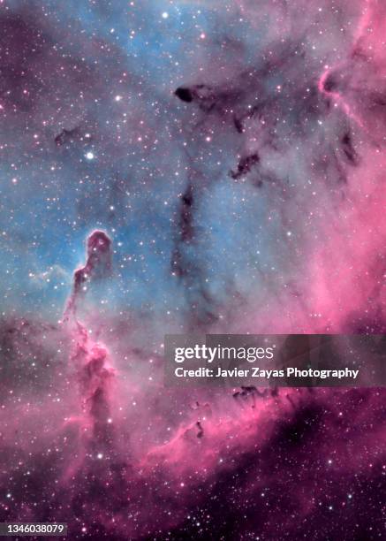 the elephant's trunk nebula - copy space photos et images de collection