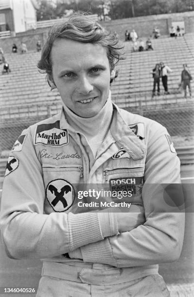 Austrian racing driver Niki Lauda begins his racing career at the 1973 Belgian Grand Prix at the Circuit Zolder in Belgium, 20th May 1973.