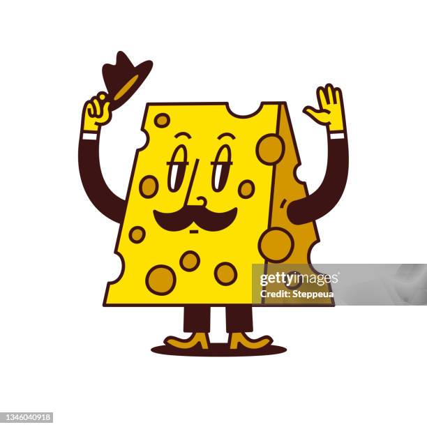 illustrations, cliparts, dessins animés et icônes de caractère de fromage vieilli - cheese cartoon
