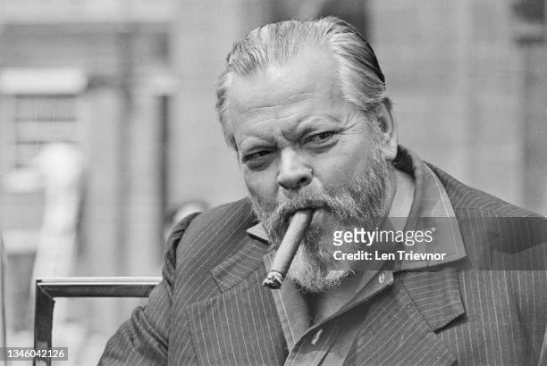 American actor and director Orson Welles in London, UK, May 1973.