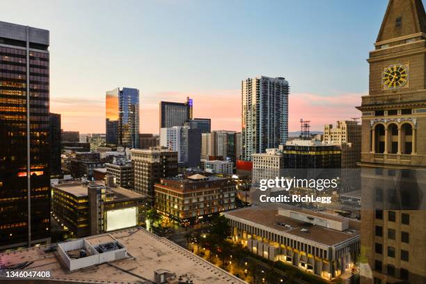 horizonte do centro de denver colorado - colorado - fotografias e filmes do acervo