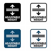 Adjustable Height vector information sign