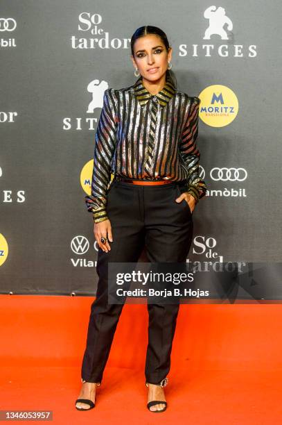 Inma Cuesta attends "El Paramo/ The Wasteland" premiere during Sitges Film Festival 2021 on October 11, 2021 in Sitges, Spain.