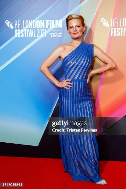 Martha Plimpton attends the "Mass" UK Premiere during the 65th BFI London Film Festival at the BFI Southbank on October 11, 2021 in London, England.