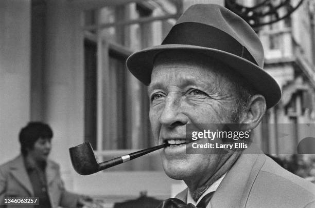 American singer and actor Bing Crosby in London, UK, 12th October 1973.