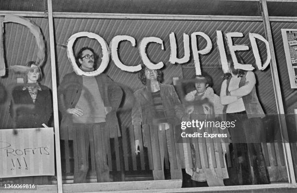 Protestors led by activist Jim Radford occupy the Centrepoint building in central London and advocate its use as a residential block instead of an...