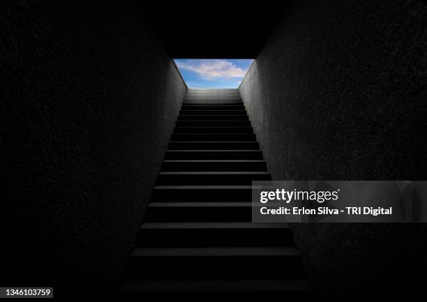 light at the end of the tunnel - spiritual enlightenment stock pictures, royalty-free photos & images