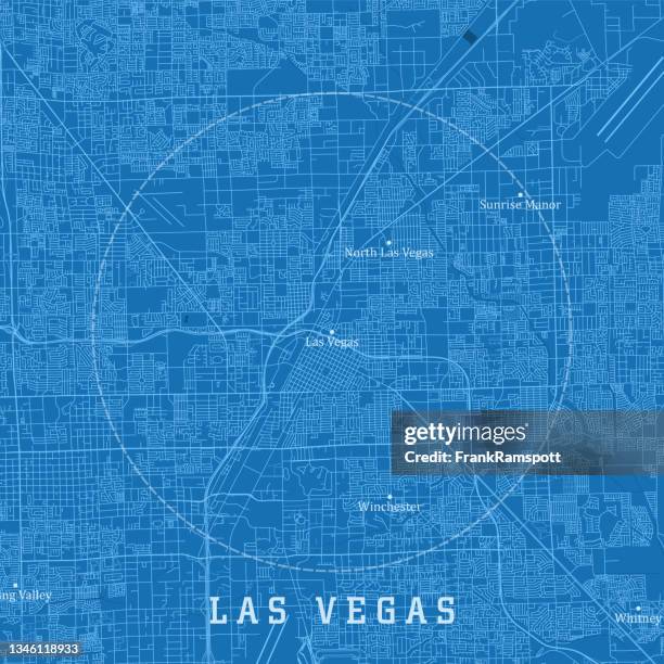 las vegas nv city vector road map blue text - las vegas vector stock illustrations