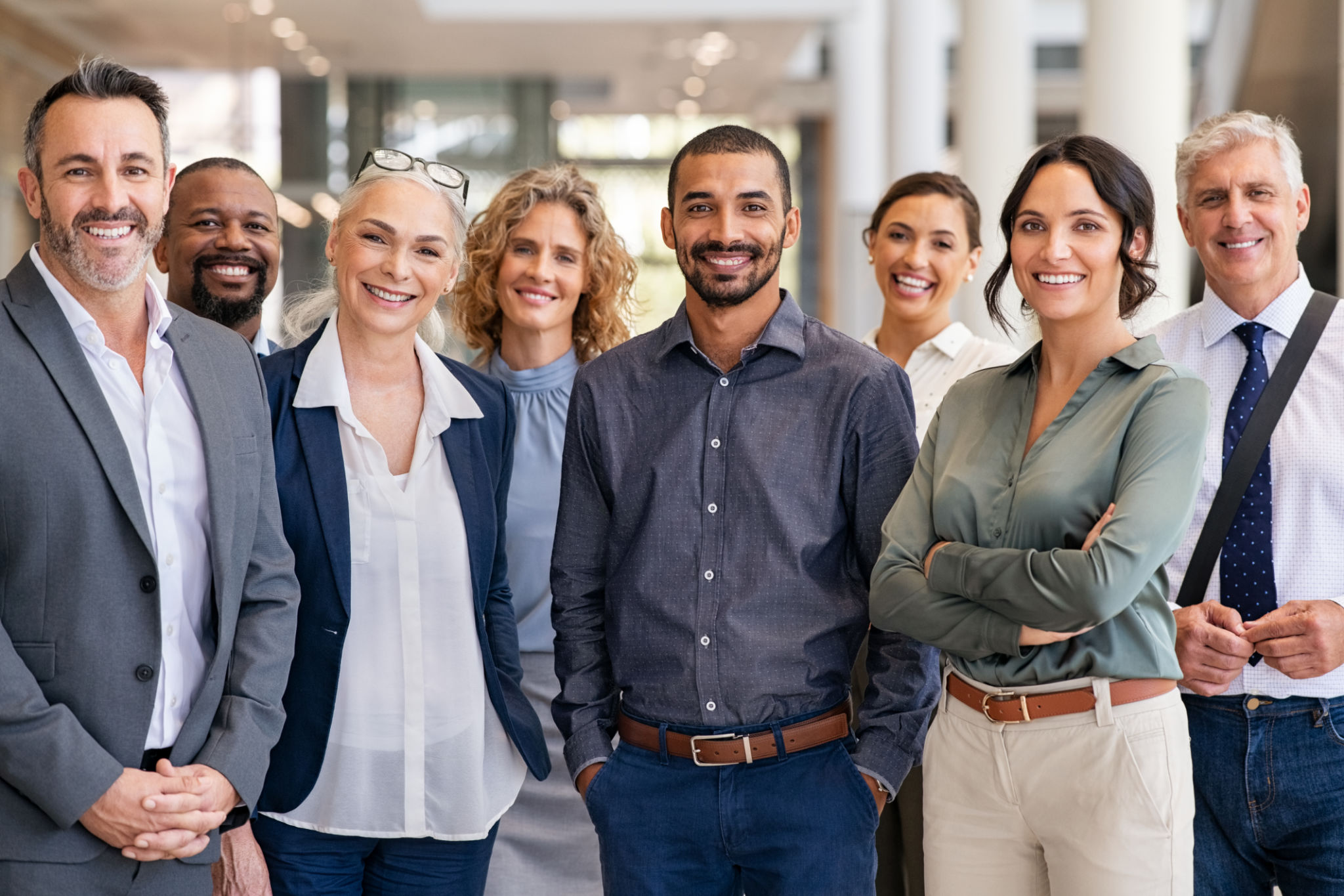 Group of successful multiethnic business team Group of successful multiethnic business team