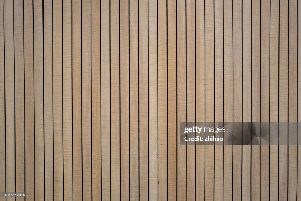Full frame front view of wooden wall