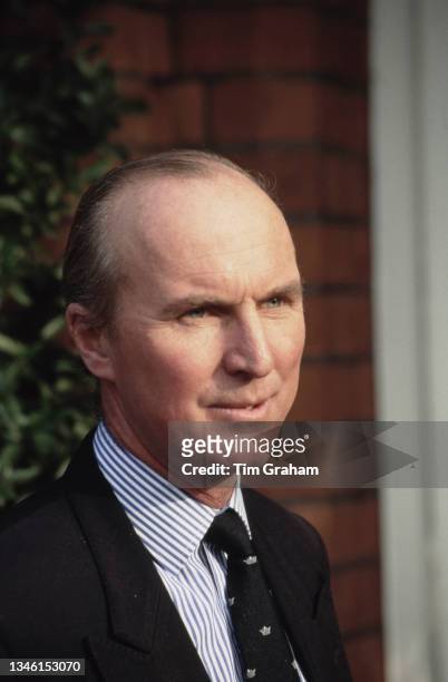 Gerald Barber, joint headmaster of Ludgrove School, an independent preparatory boarding school in Wokingham, Berkshire, England, 18th November 1989....