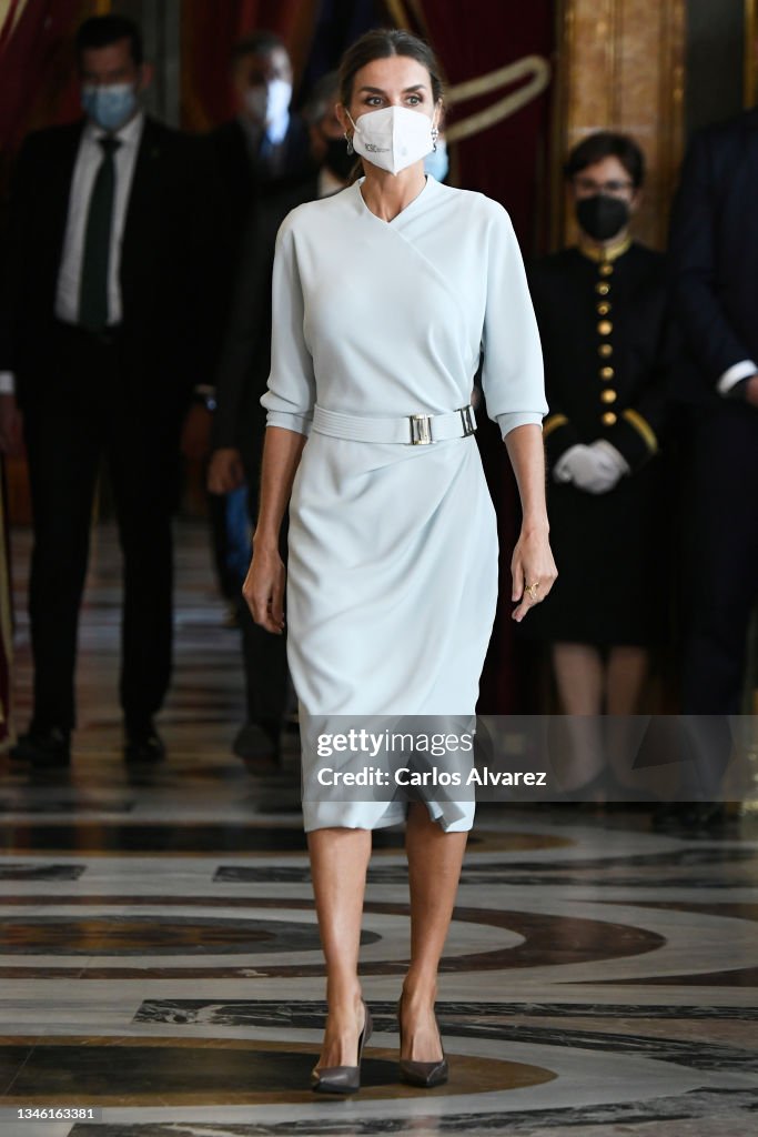 Spanish Royals Attend The National Day Military Parade