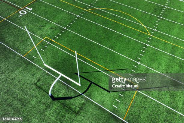 football field - american football field stock pictures, royalty-free photos & images