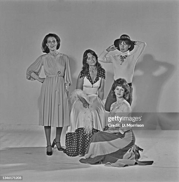 From left to right, actresses Hilary Tindall, Jennifer Wilson, Julia Goodman and Gabrielle Drake , stars of the British television series 'The...