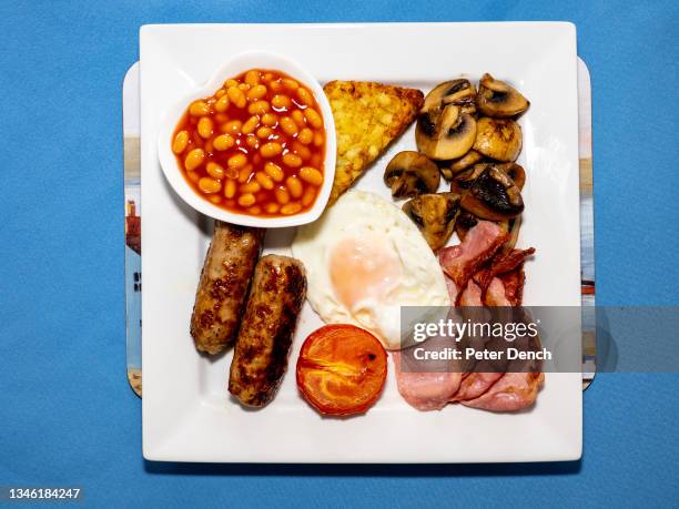 The full English breakfast avialable to guests at the Lyndale Guest House and B&B on June 30,2021 in Weymouth, England. Donna, a former medical...