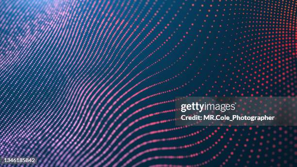 3d rendering futuristic abstract background,particle  motion graphic digital design - joining the dots - fotografias e filmes do acervo