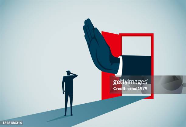 entrance - exclusion concept stock illustrations