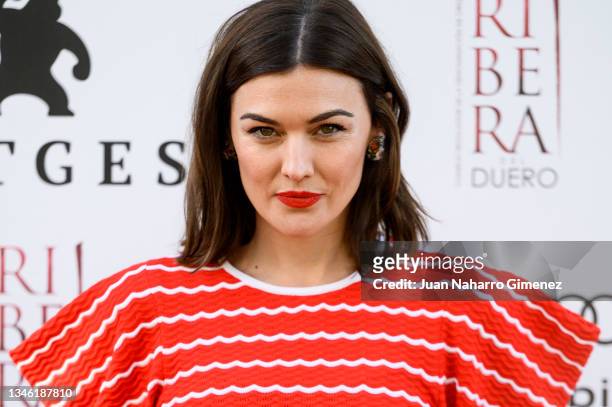 Actress Marta Nieto attends 'Tres' photocall during the Sitges 54th International Fantastic Film Festival of Catalonia on October 12, 2021 in Sitges,...