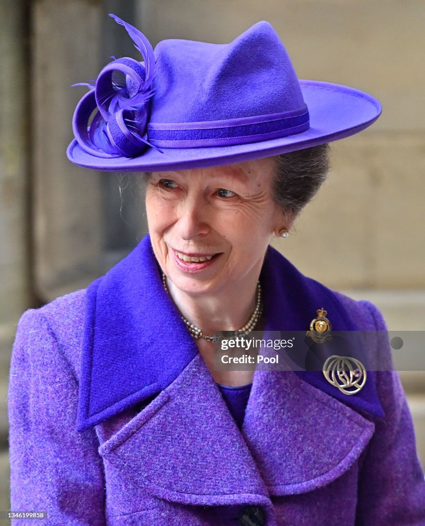 The Queen And The Princess Royal Attend A Service Of Thanksgiving At Westminster Abbey