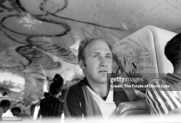 American novelist and counterculture figure Ken Kesey and American figure central to both the Beat Generation and psychedelic movement, Neal Cassady...