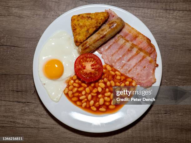 The full English breakfast on offer to guests of the Palm Court located on July 7, 2021 in Skegness, England. The owners are in their fourth season...