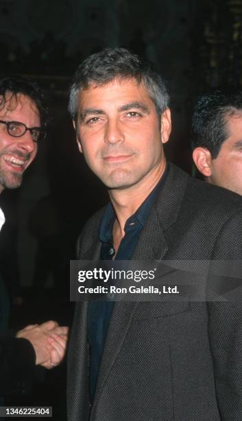American actor George Clooney attends the 'O Brother, Where Art Thou' premiere at El Capitan Theater, Hollywood, California, October 19, 2000. Also...