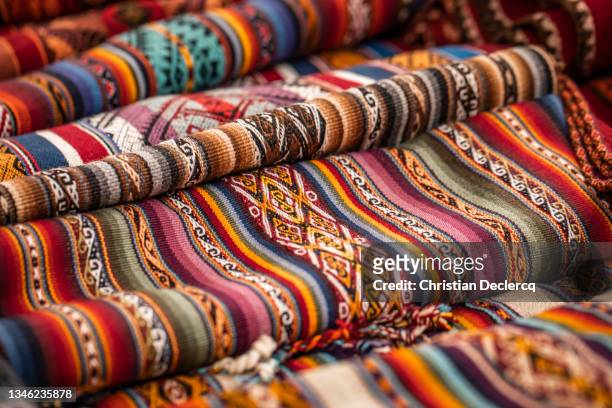 chinchero market, sacred valley of the incas, cusco - peru - urubamba valley stock pictures, royalty-free photos & images