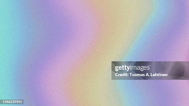 pastel colored colorful holographic blurred grainy background. - grainy texture 個照片及圖片檔