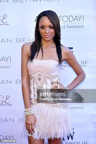 America's next Top Model Cycle 9 winner Saleisha Stowers attends the 5th Annual Denim & Diamonds For Autism Benefit Fashion Show on October 23, 2010...