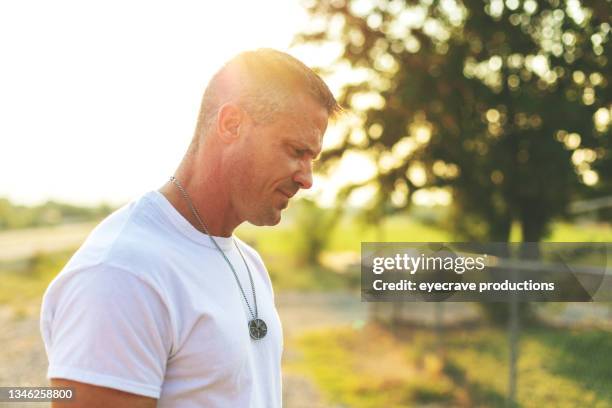 healthy fit millennial male in rural western usa at golden hour photo series - great dane home stock pictures, royalty-free photos & images