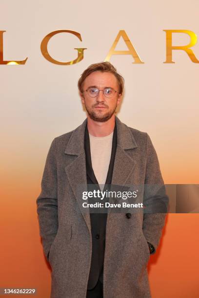 Tom Felton attends the BVLGARI High Jewellery Gala at Kensington Palace on October 12, 2021 in London, England.